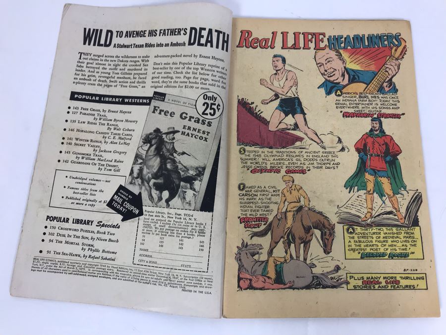 Real LIFE Comics #45 - The Story Of Francois Villon Featuring The Great Olympic Games [Photo 3]