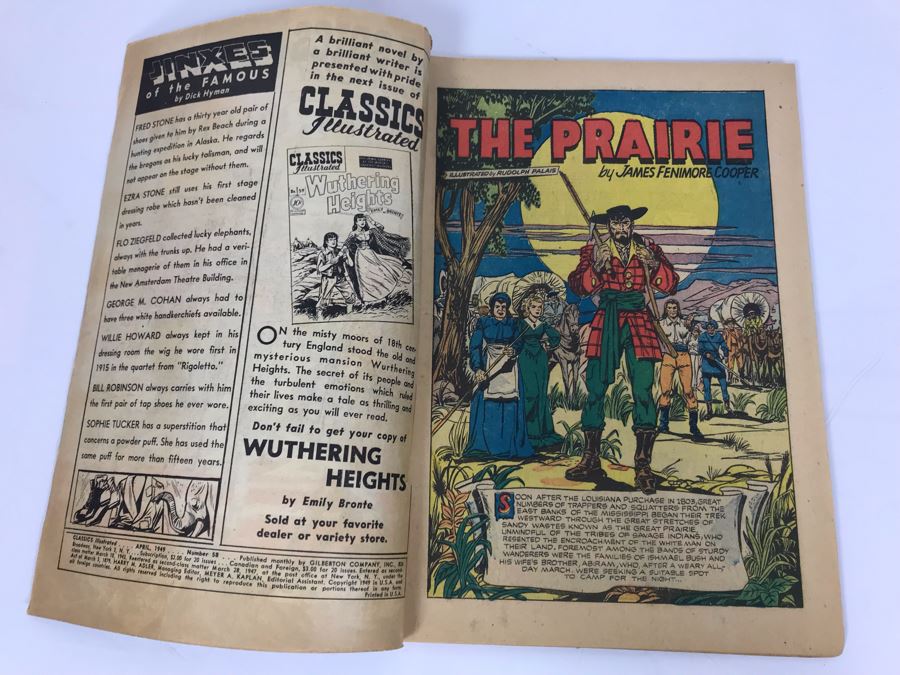 Classics Illustrated #58 - The Prairie [Photo 3]