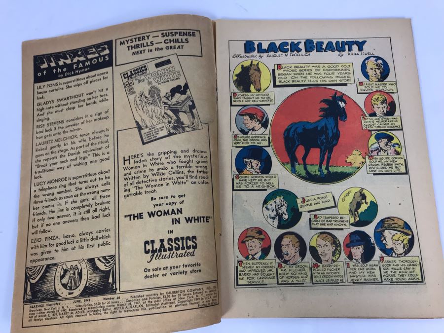 Classics Illustrated #60 - Black Beauty [Photo 3]
