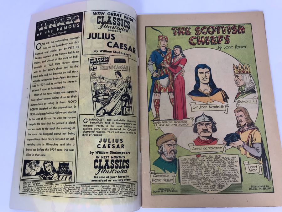 Classics Illustrated #67 - The Scottish Chiefs [Photo 3]