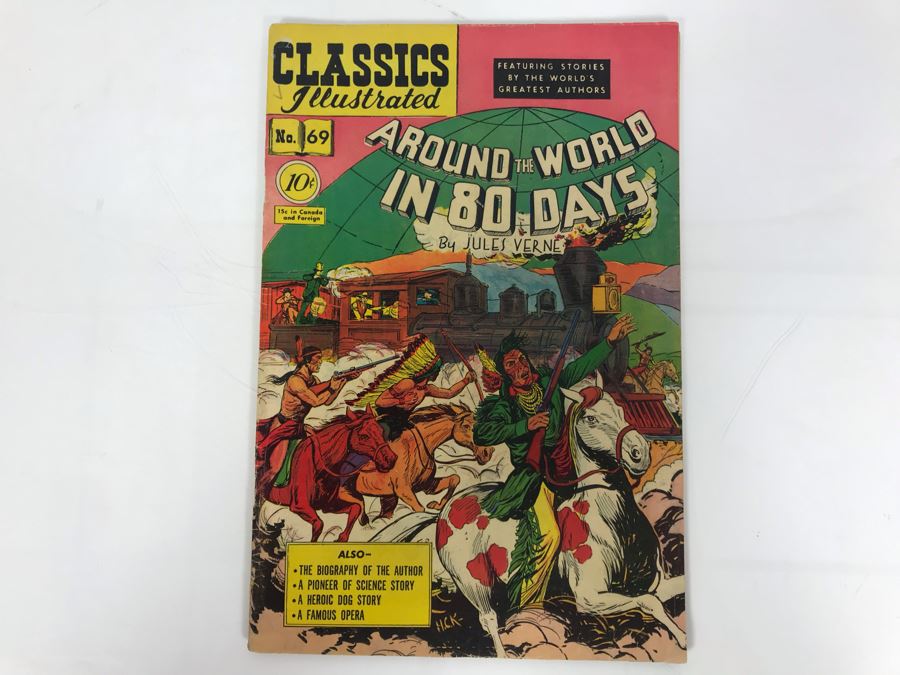 Classics Illustrated #69 - Around The World In 80 Days [Photo 1]