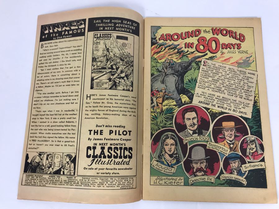 Classics Illustrated #69 - Around The World In 80 Days [Photo 3]