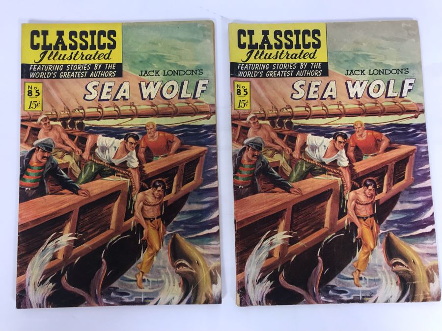 Classics Illustrated #85 - Sea Wolf (Pair Of Comic Books)