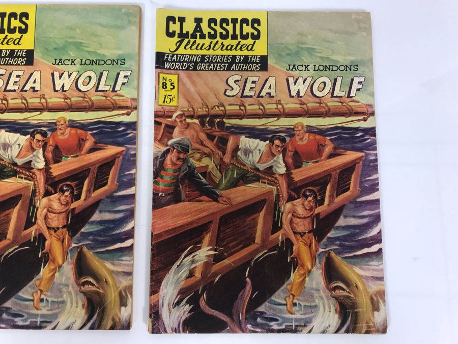 Classics Illustrated #85 - Sea Wolf (Pair Of Comic Books) [Photo 2]