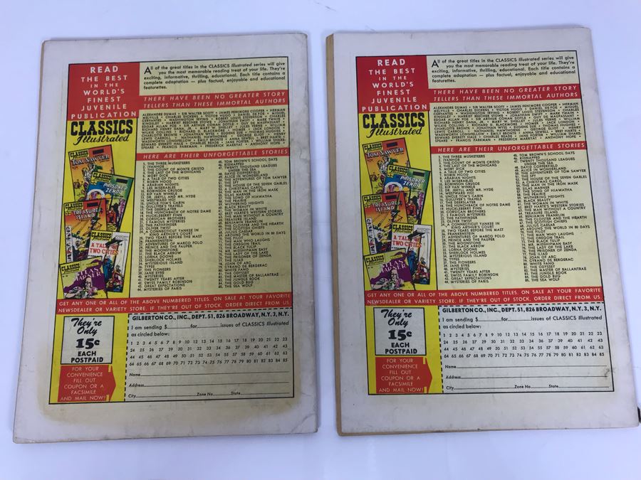 Classics Illustrated #85 - Sea Wolf (Pair Of Comic Books) [Photo 4]