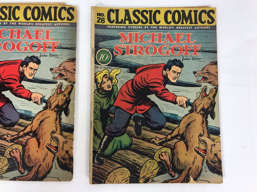 Classic Comics #28 - Michael Strogoff (Pair Of Comic Books) [Photo 3]