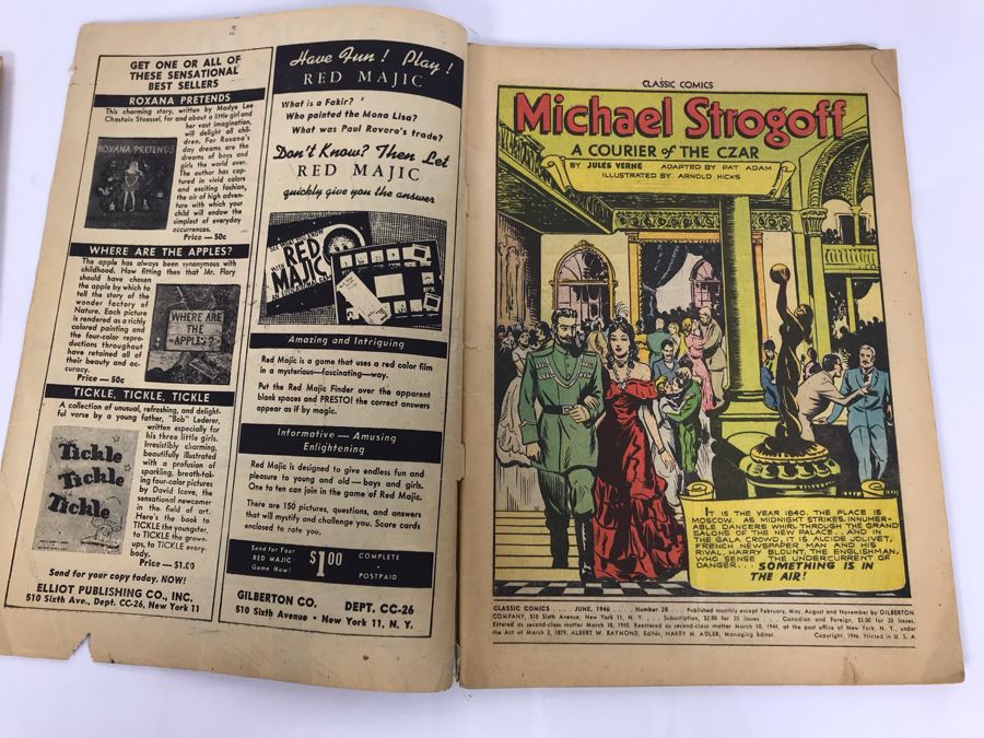 Classic Comics #28 - Michael Strogoff (Pair Of Comic Books) [Photo 9]