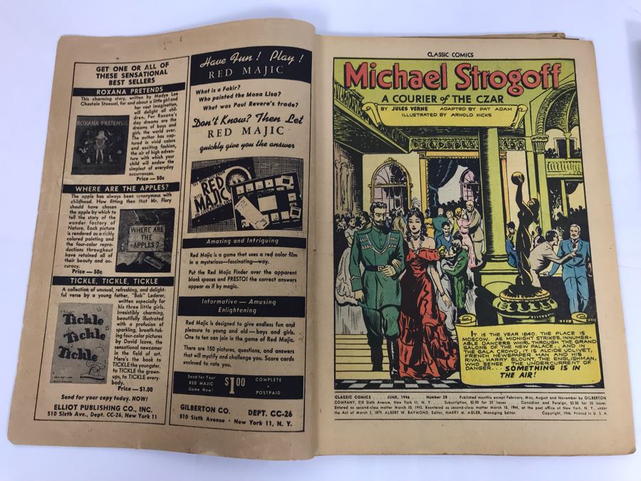 Classic Comics #28 - Michael Strogoff (Pair Of Comic Books) [Photo 5]