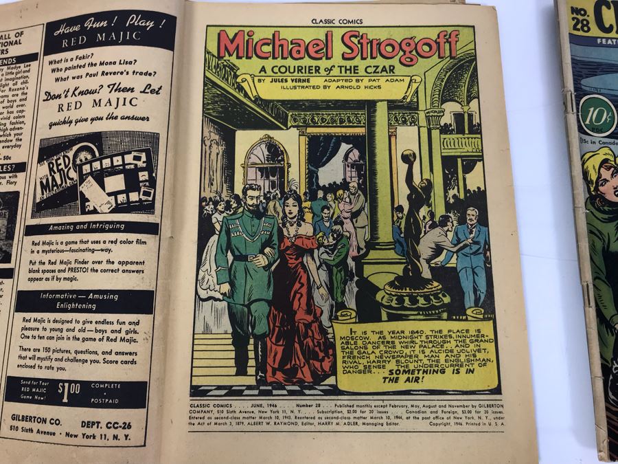 Classic Comics #28 - Michael Strogoff (Pair Of Comic Books) [Photo 6]