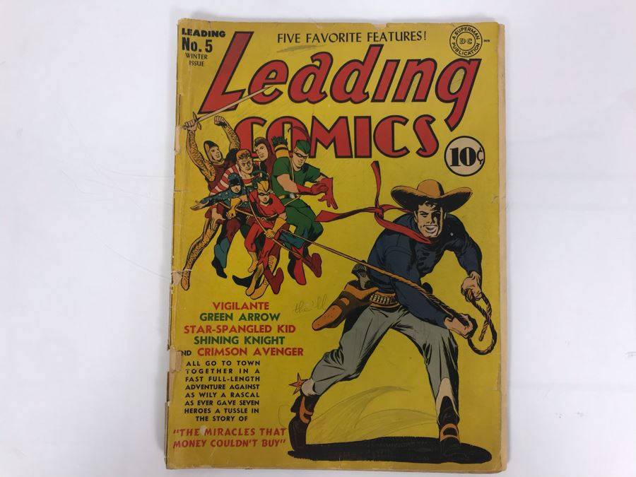 DC Comics - Leading Comics #5 - The Miracles That Money Couldn't Buy 1942 [Photo 1]