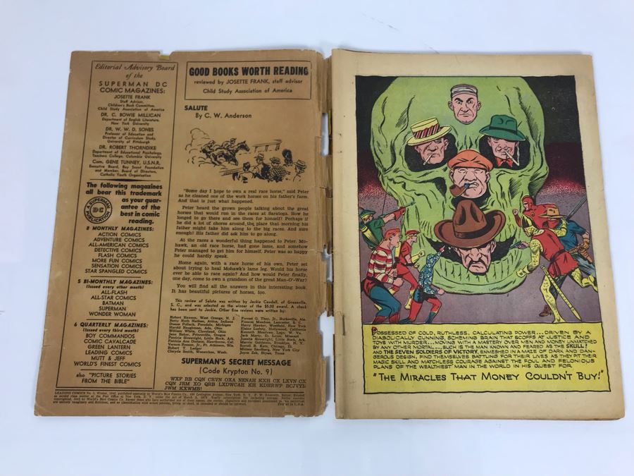 DC Comics - Leading Comics #5 - The Miracles That Money Couldn't Buy 1942 [Photo 5]