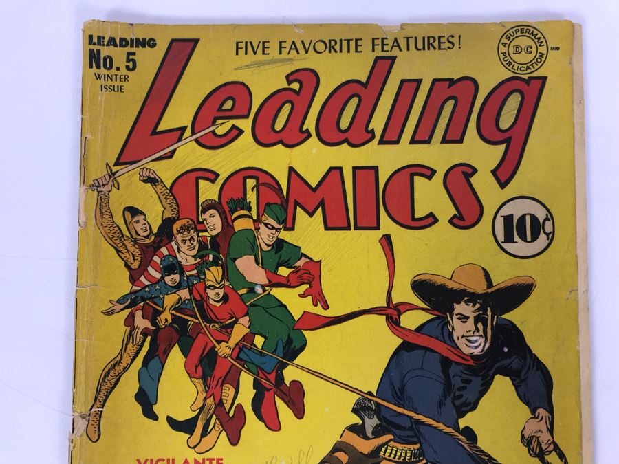 DC Comics - Leading Comics #5 - The Miracles That Money Couldn't Buy 1942 [Photo 2]