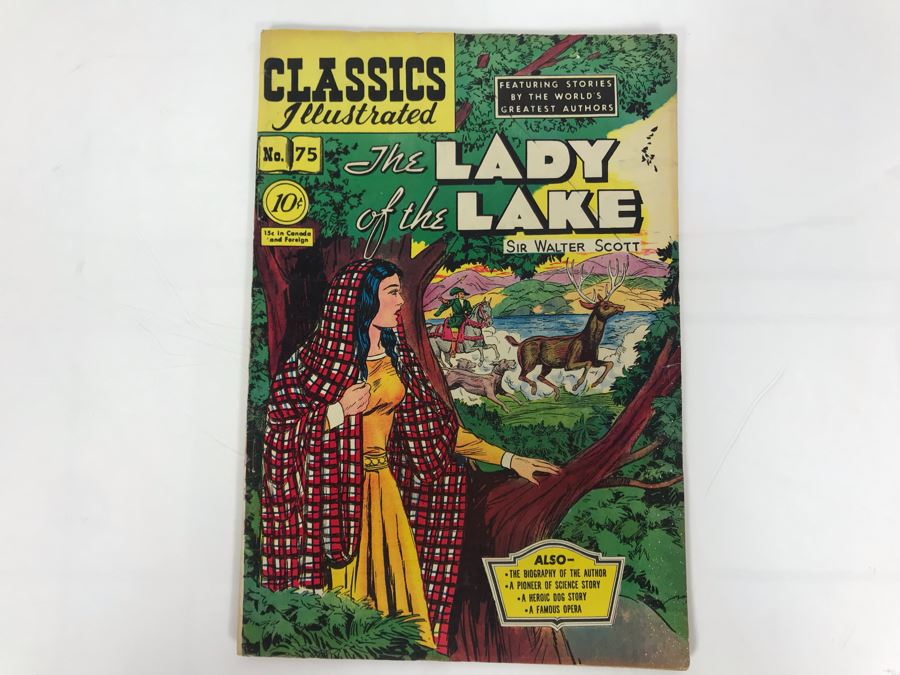 Classics Illustrated #75 - The Lady Of The Lake [Photo 1]