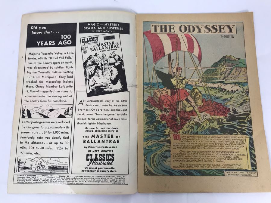 Classics Illustrated #81 - The Odyssey [Photo 3]