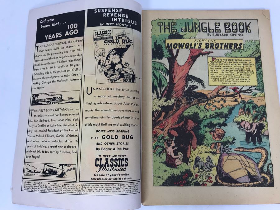 Classics Illustrated #83 - The Jungle Book [Photo 3]