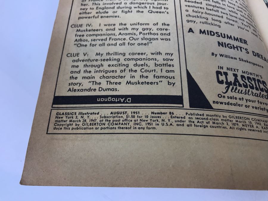 Classics Illustrated #86 - Under Two Flags [Photo 4]