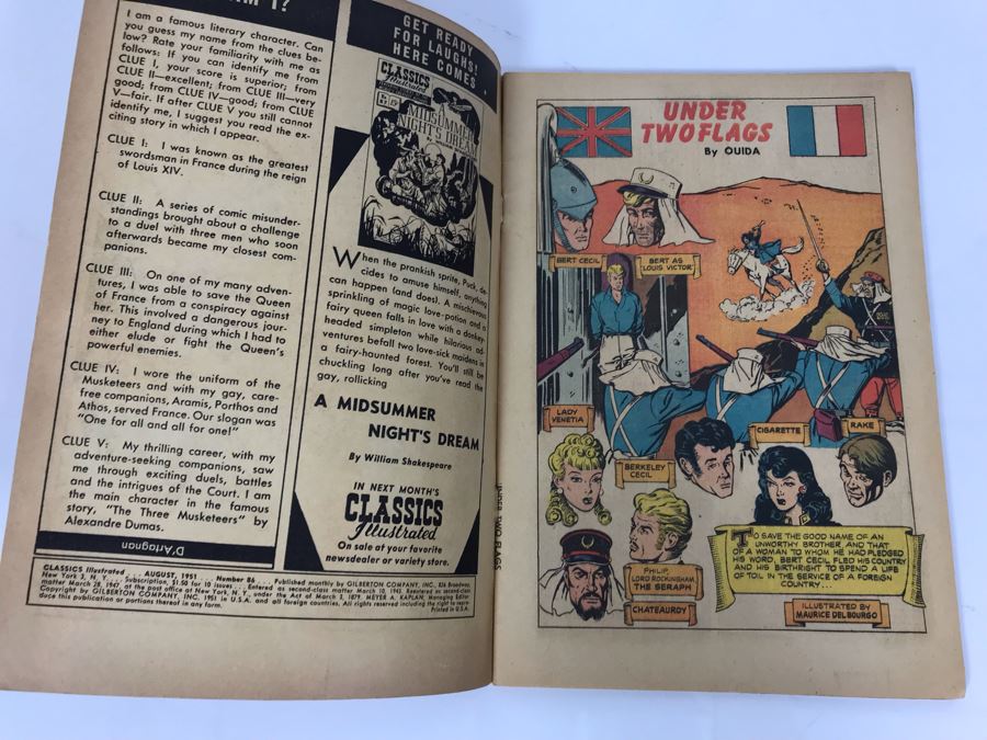 Classics Illustrated #86 - Under Two Flags [Photo 3]