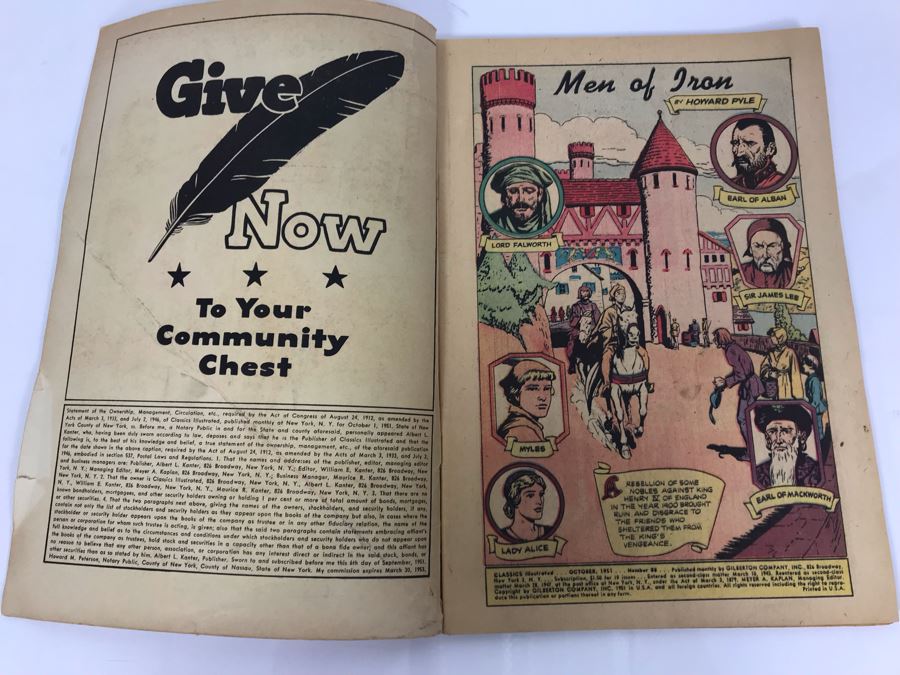 Classics Illustrated #88 - Men Of Iron [Photo 3]