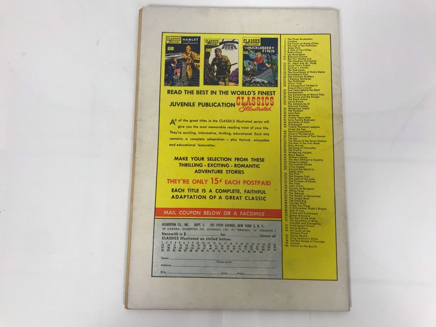 Classics Illustrated #100 - Mutiny On The Bounty [Photo 2]