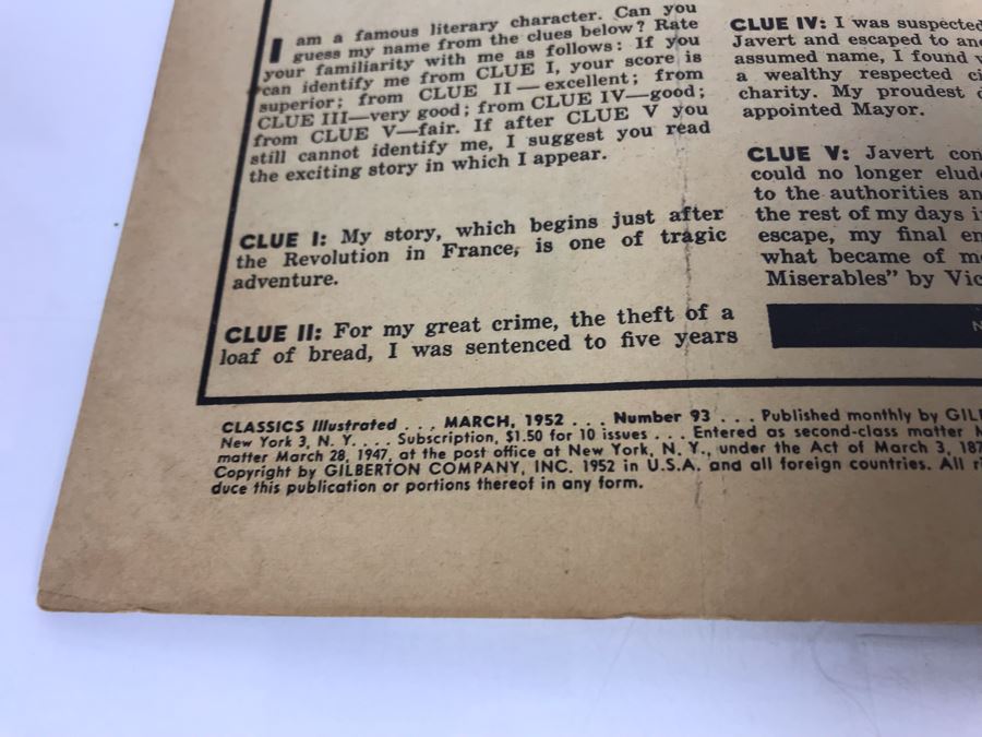 Classics Illustrated #93 - Pudd'nhead Wilson [Photo 4]