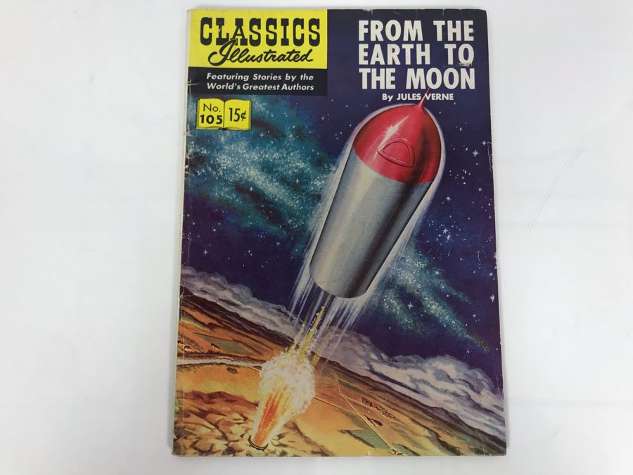 Classics Illustrated #105 - From The Earth To The Moon [Photo 1]