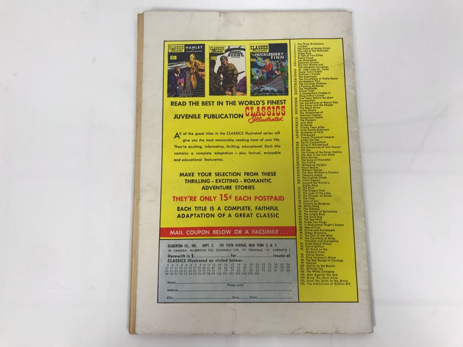 Classics Illustrated #105 - From The Earth To The Moon [Photo 2]