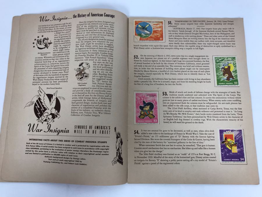 War Insignia Stamp Album Vol. 2 Complete 50 Stamps Original 'Postamp' Series [Photo 4]