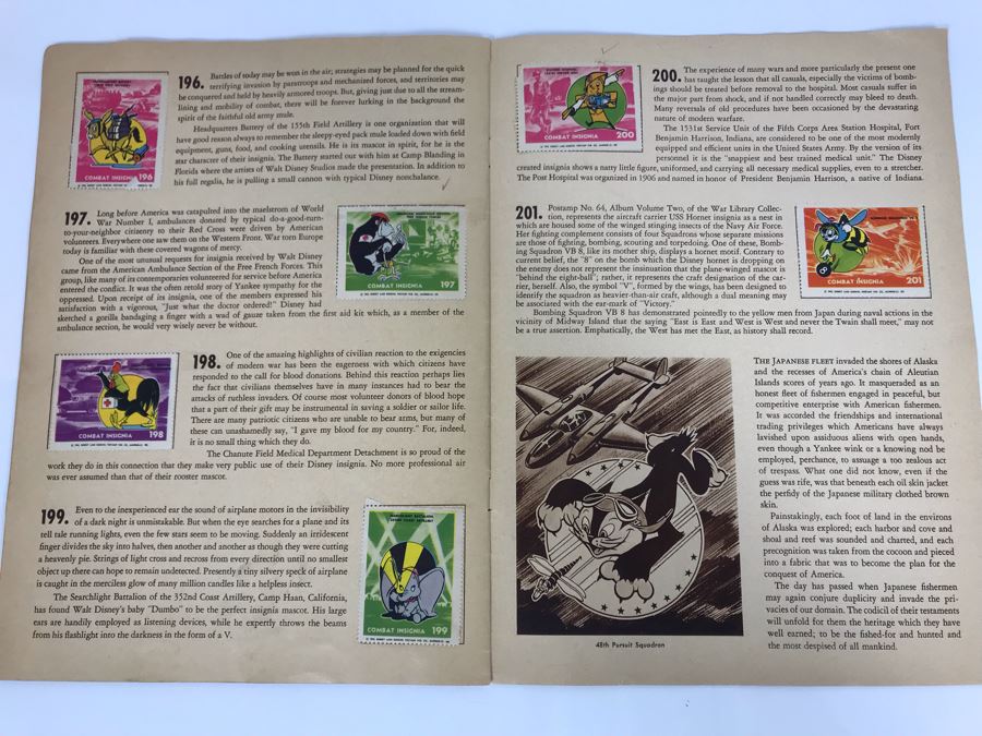 War Insignia Stamp Album Vol. 4 Complete 50 Stamps Original 'Postamp' Series [Photo 10]