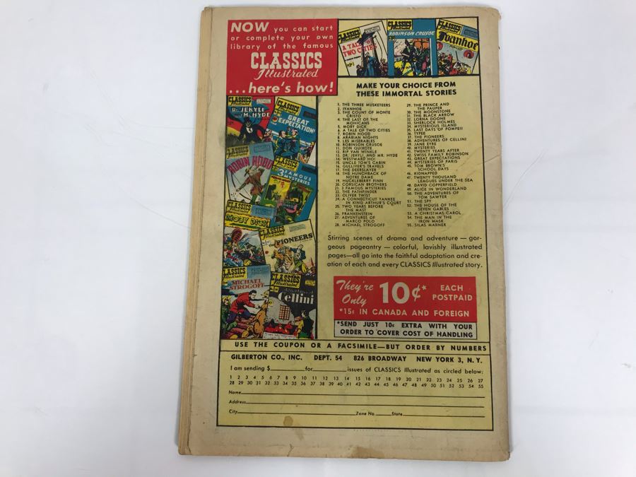 Classics Illustrated #56 - The Toilers Of The Sea [Photo 2]