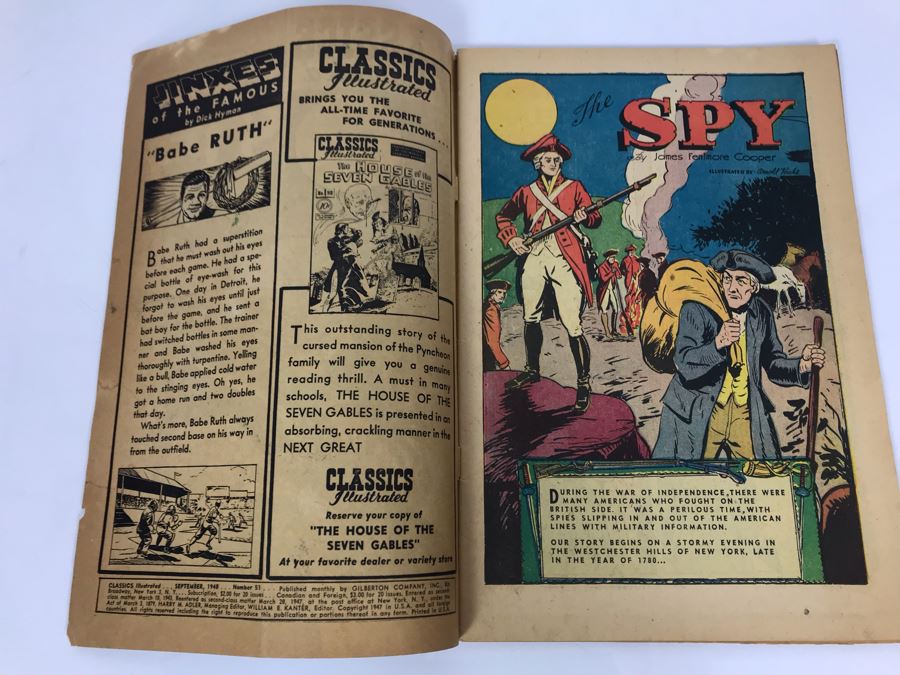 Classics Illustrated #51 - The Spy [Photo 3]