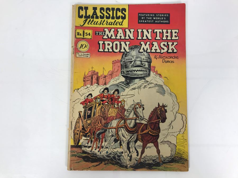 Classics Illustrated #54 - The Man In The Iron Mask [Photo 1]