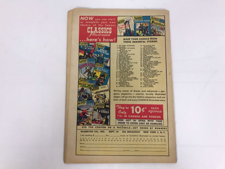 Classics Illustrated #54 - The Man In The Iron Mask [Photo 2]