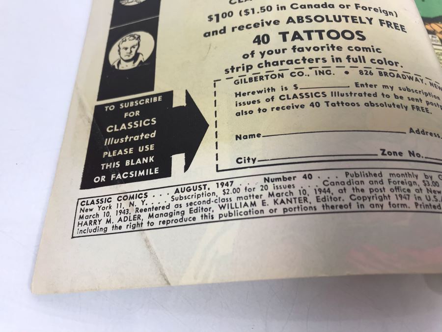 Classics Illustrated #40 - Mysteries By Edgar Allan Poe [Photo 4]