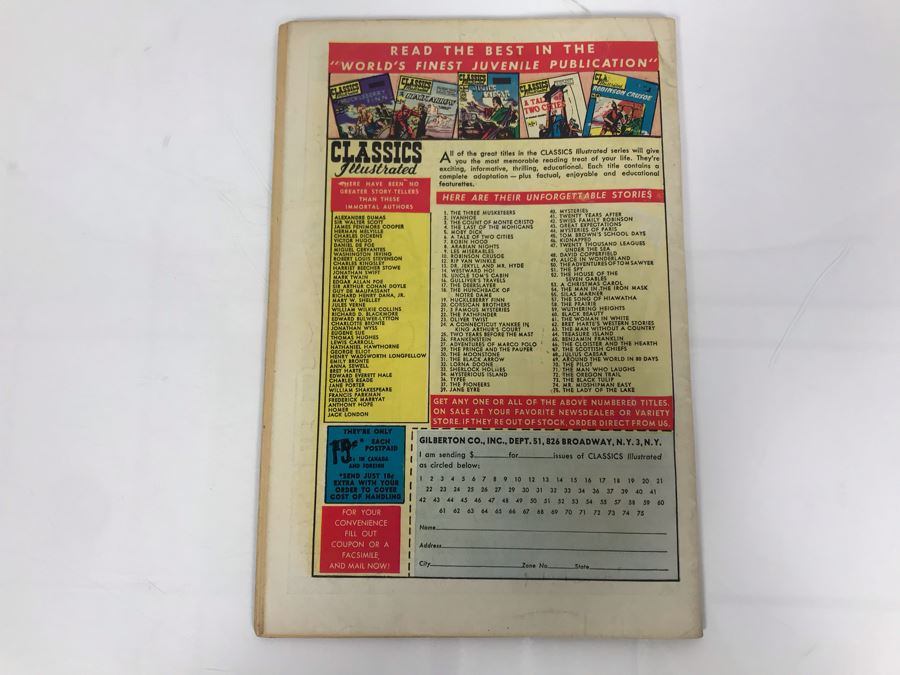 Classics Illustrated #40 - Mysteries By Edgar Allan Poe [Photo 2]