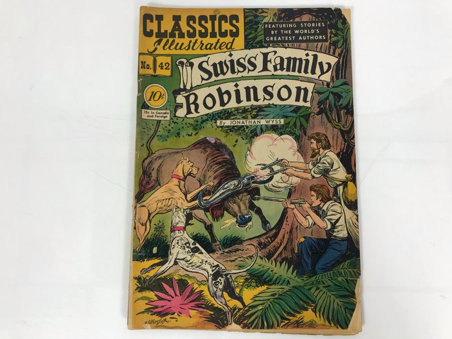 Classics Illustrated #42 - Swiss Family Robinson [Photo 1]