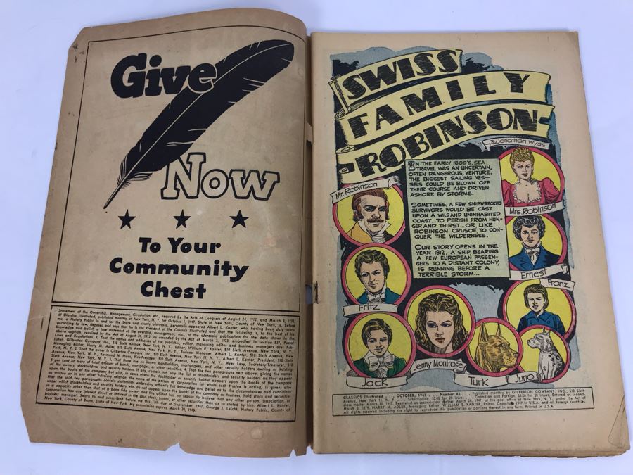 Classics Illustrated #42 - Swiss Family Robinson [Photo 3]