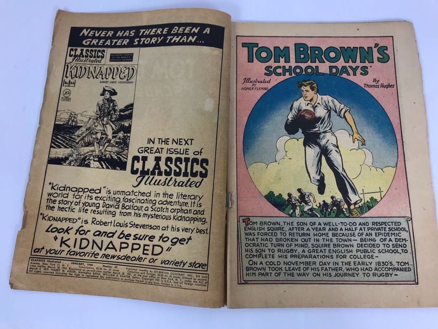 Classics Illustrated #45 - Tom Brown's School Days [Photo 3]