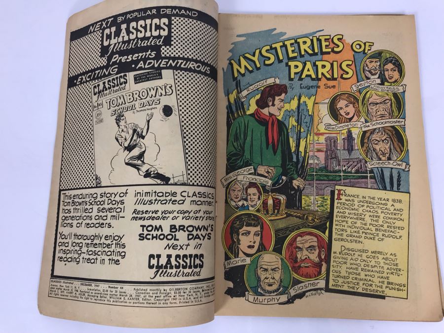 Classics Illustrated #44 - Mysteries Of Paris [Photo 3]