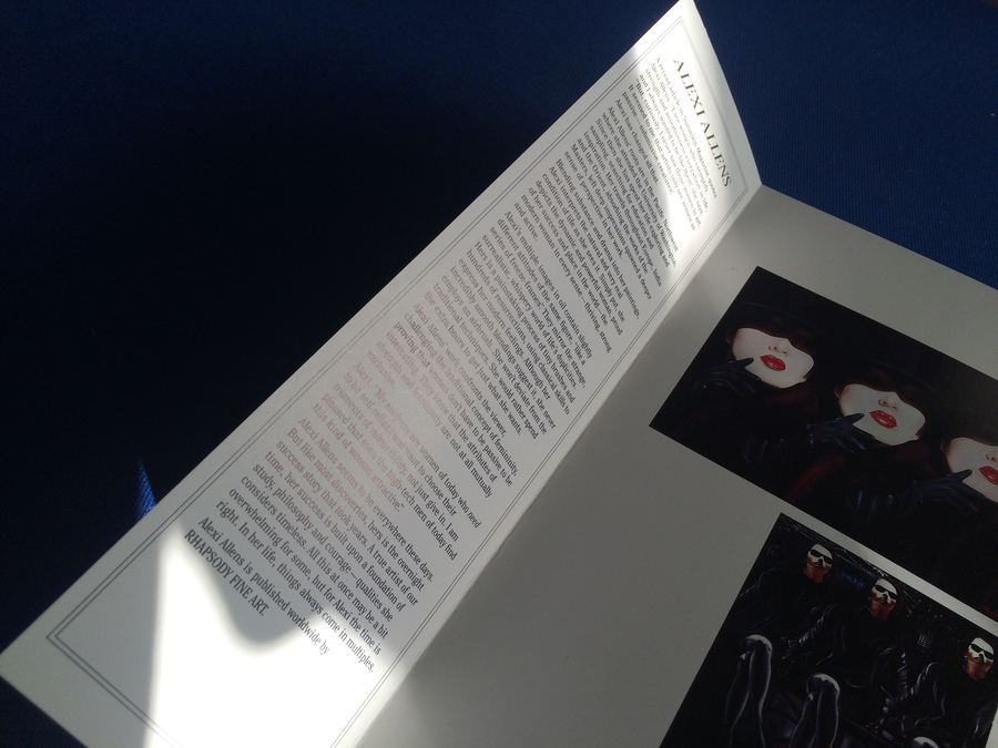 'IS BEAUTY BONDAGE?' - Hand Painted Over a Serigraph by Artist Alexi Allens and Signed - Original Sold for over $40,000 [Photo 15]