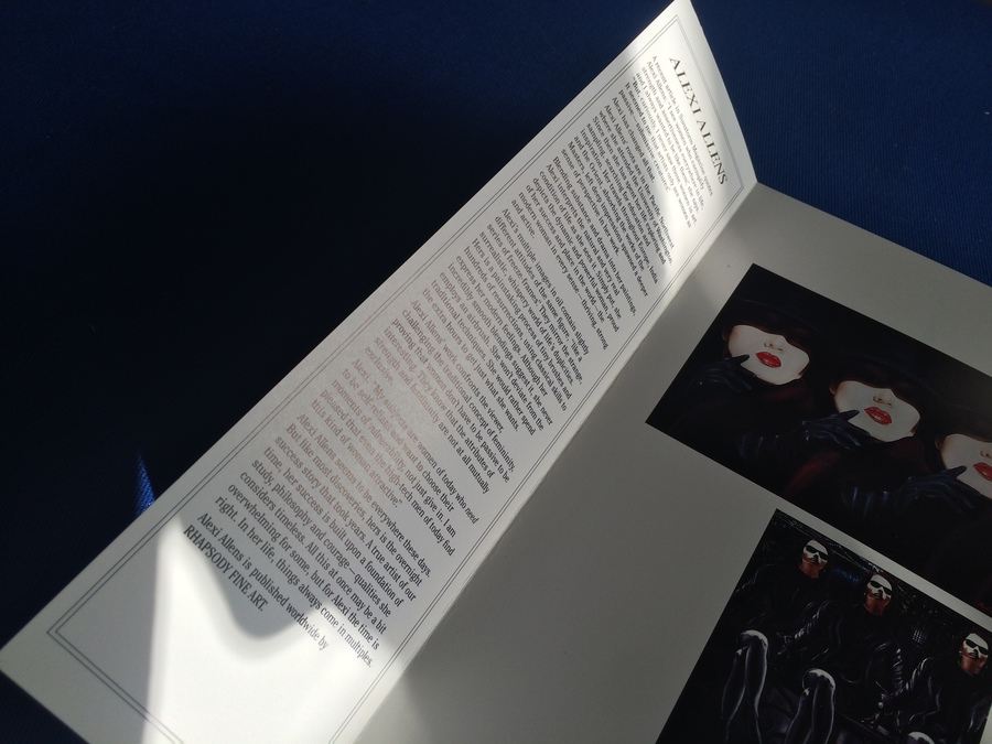 'IS BEAUTY BONDAGE?' - Hand Painted Over a Serigraph by Artist Alexi Allens and Signed - Original Sold for over $40,000 [Photo 16]