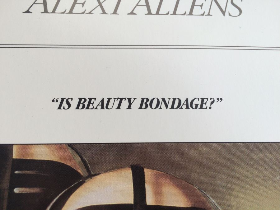 'IS BEAUTY BONDAGE?' - Hand Painted Over a Serigraph by Artist Alexi Allens and Signed - Original Sold for over $40,000 [Photo 13]