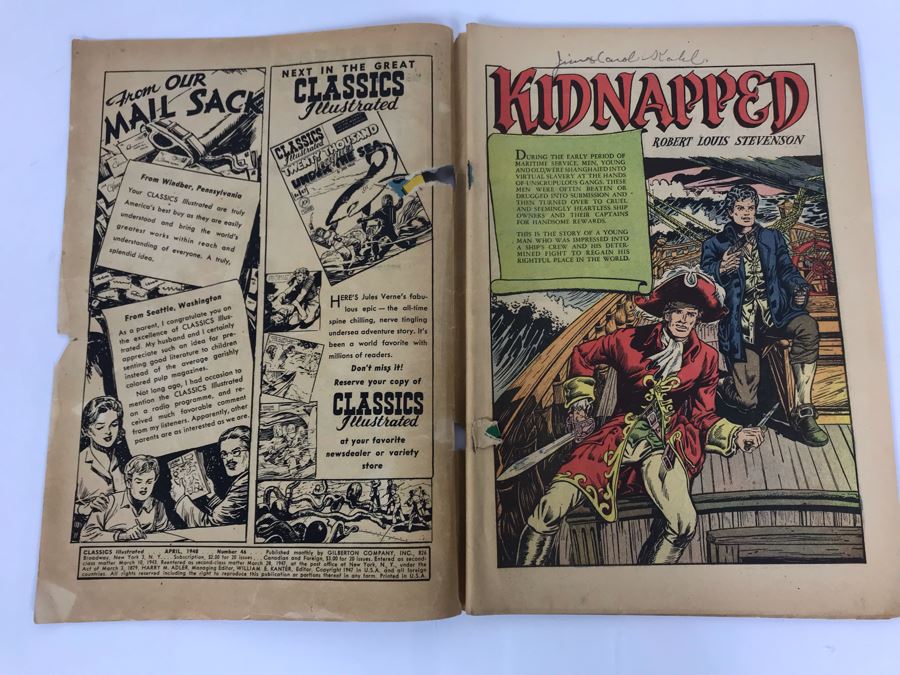 Classics Illustrated #46 - Kidnapped [Photo 3]