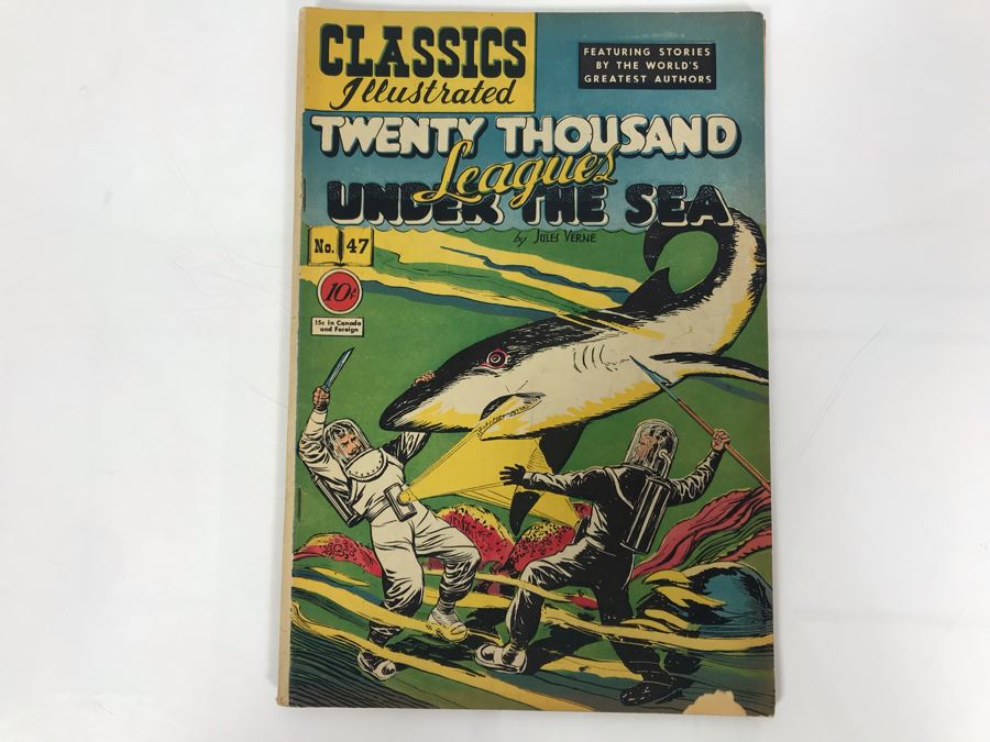 Classics Illustrated #47 - Twenty Thousand Leagues Under The Sea [Photo 1]