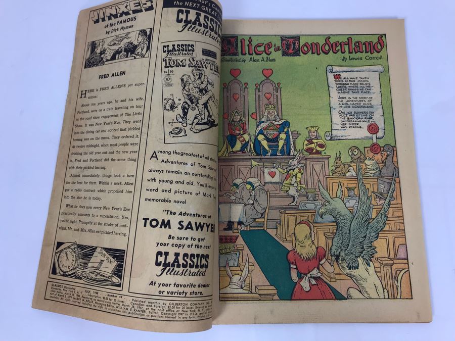 Classics Illustrated #49 - Alice In Wonderland [Photo 3]