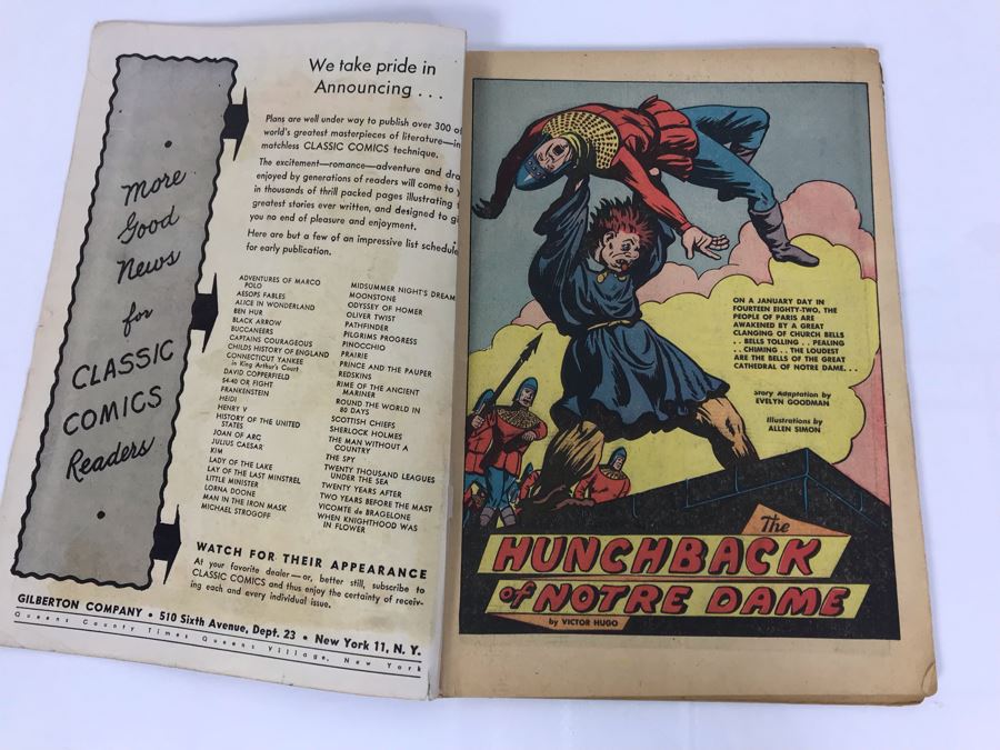 Classic Comics #18 - The Hunchback Of Notre Dame [Photo 3]