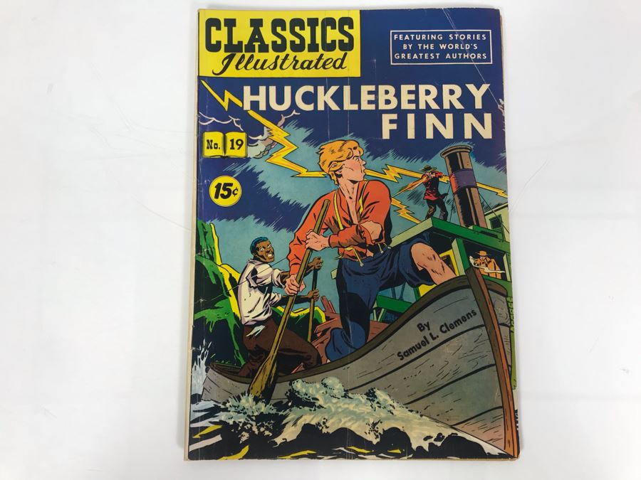 Classics Illustrated #19 - Huckleberry Finn [Photo 1]