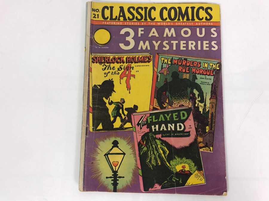 Classic Comics #21 - 3 Famous Mysteries [Photo 1]