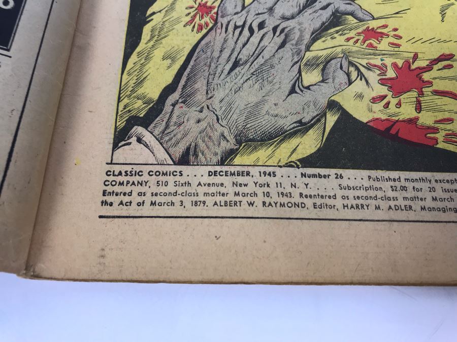 Classic Comics #26 - Frankenstein [Photo 4]