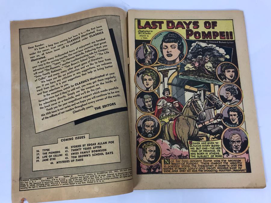 Classics Illustrated #35 - The Last Days Of Pompeii [Photo 3]