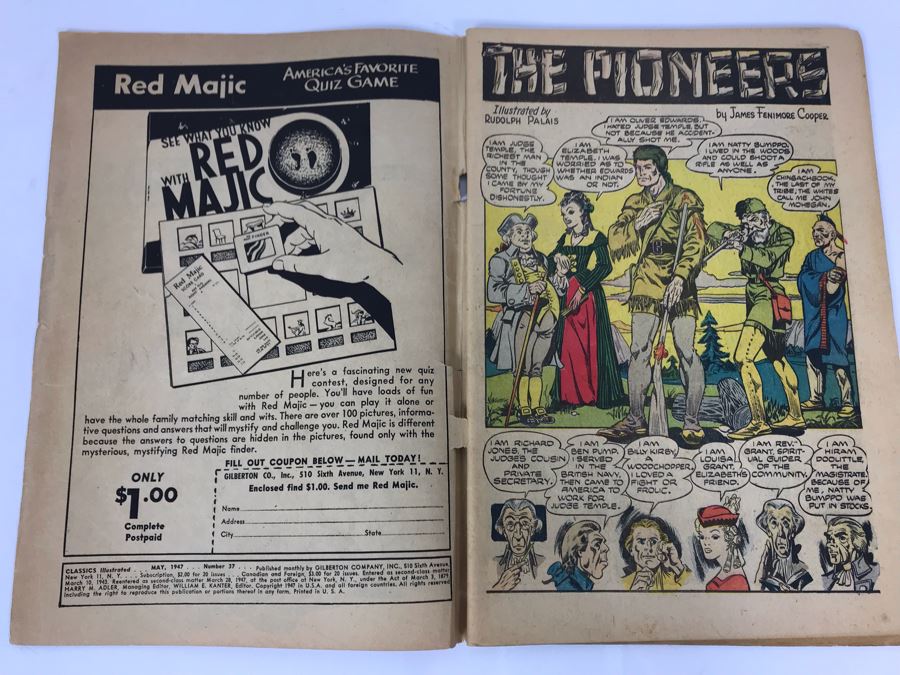 Classics Illustrated #37 - The Pioneers [Photo 4]